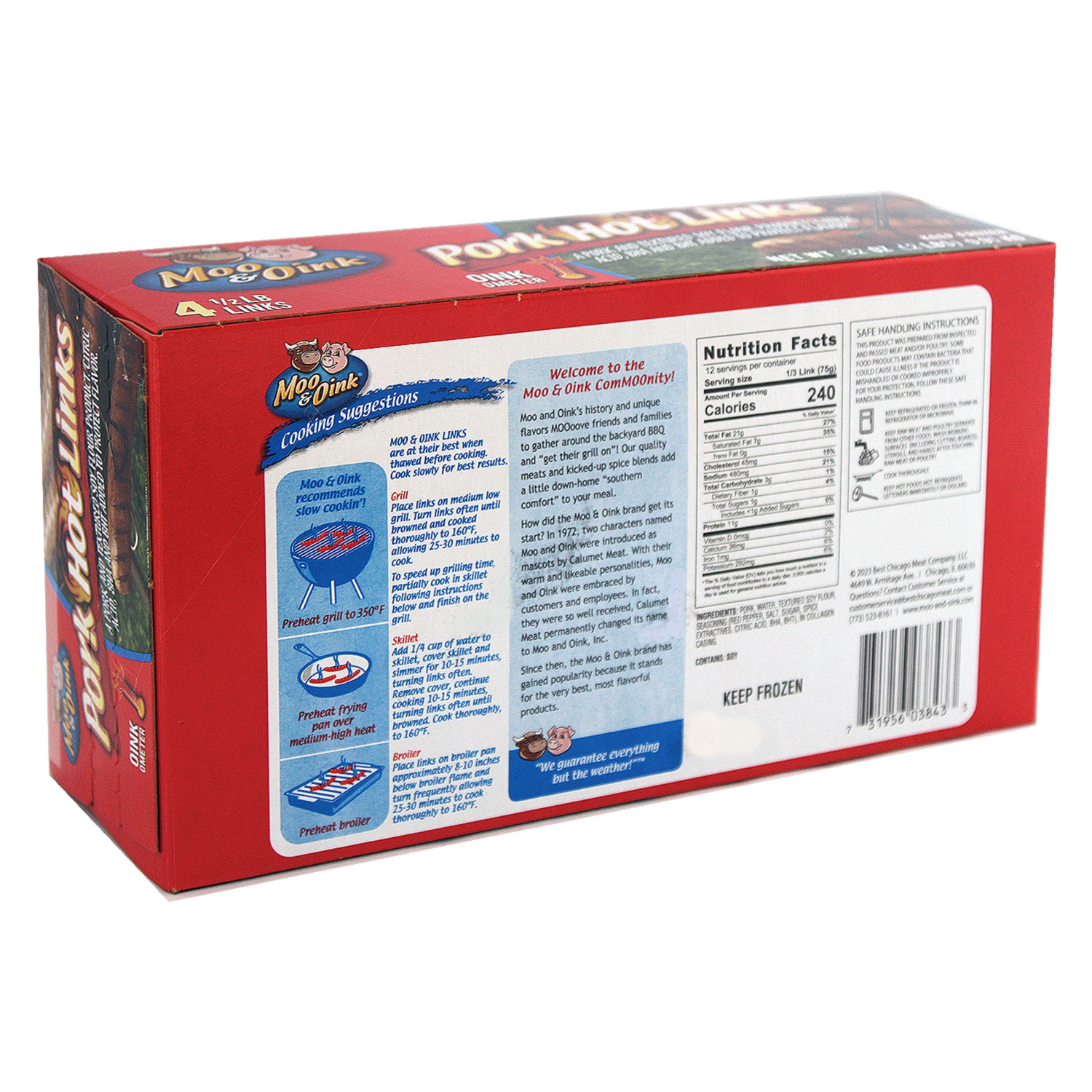 slide 2 of 4, Moo & Oink Pork Links 4 ea, 4 ct