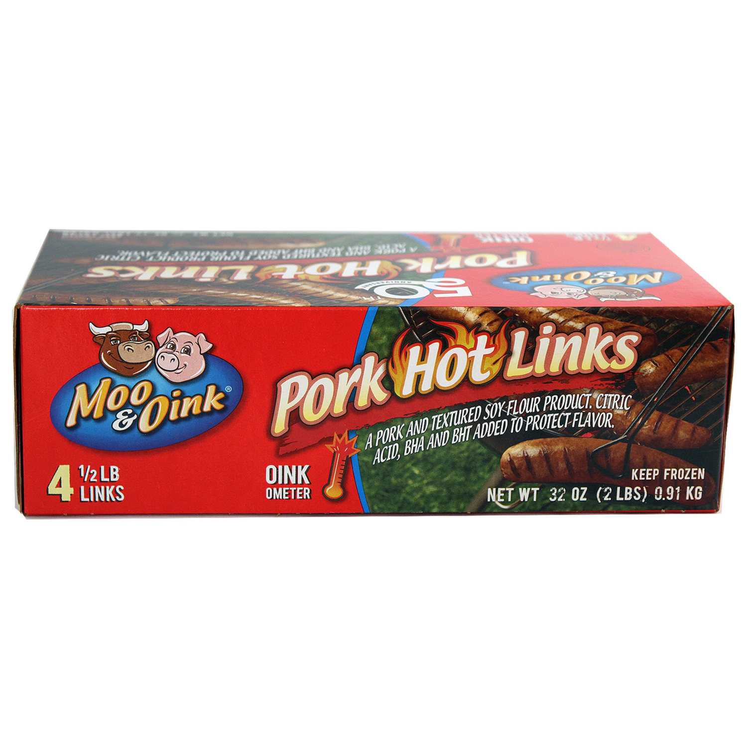 slide 3 of 4, Moo & Oink Pork Links 4 ea, 4 ct