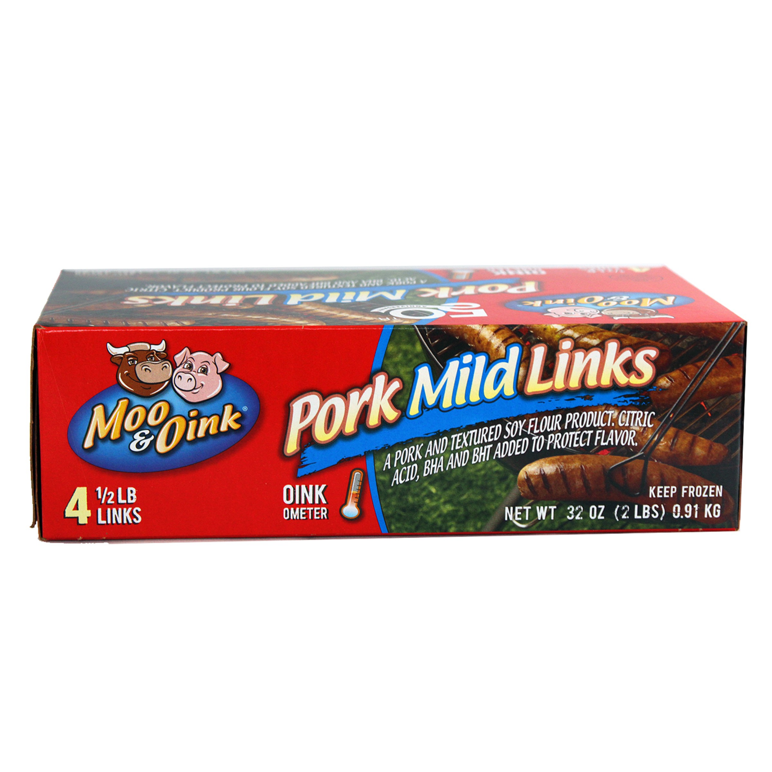 slide 3 of 4, Moo & Oink Pork Mild Links, 4 ct, 4 ct