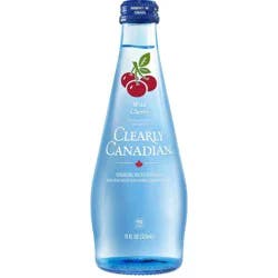 Clearly Canadian Wild Cherry Sparkling Water Beverage 11 Fl Oz Bottle