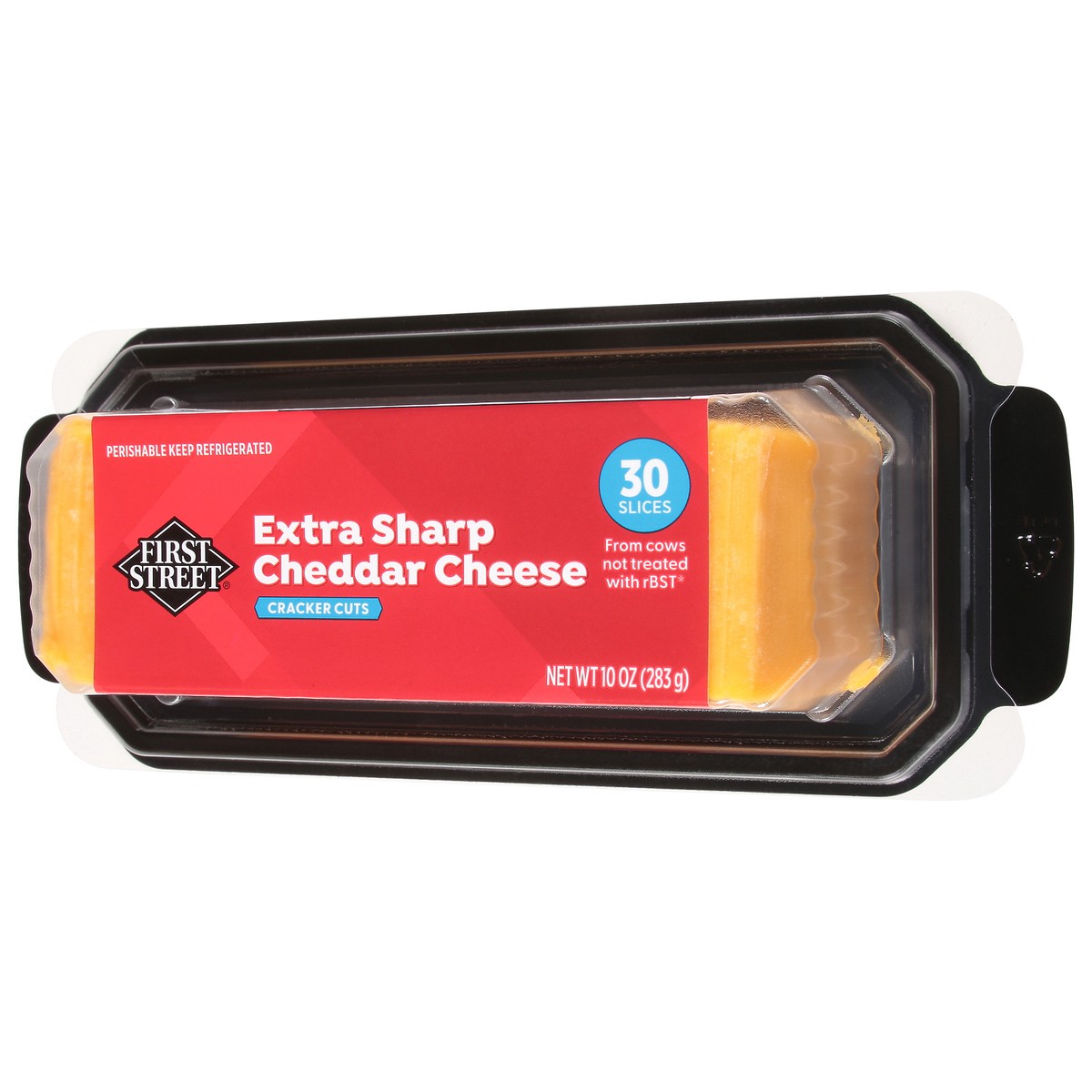 slide 4 of 4, First Street Extra Sharp Cheddar Cracker Cut, 10 oz