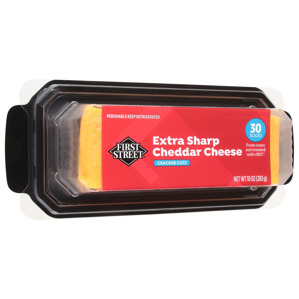 slide 2 of 4, First Street Extra Sharp Cheddar Cracker Cut, 10 oz