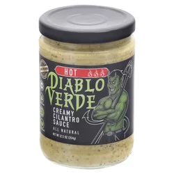 Diablo Verde Hot Creamy Cilantro Sauce 12.5 oz Jar