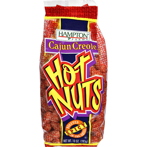 slide 3 of 9, Hampton Farms Hot Nuts Cajun Peanuts 10 oz, 10 oz