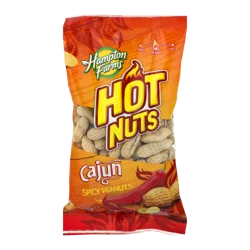 Hampton Farms Hot Nuts Cajun Peanuts 10 oz