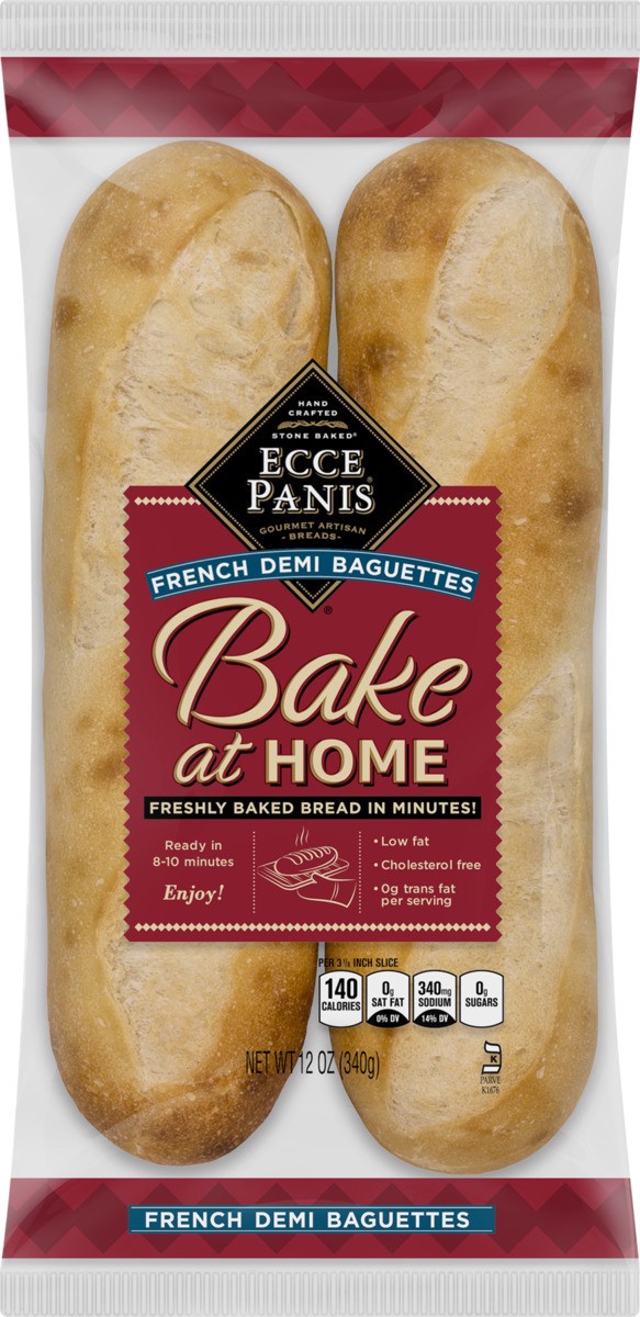 slide 10 of 11, Pepperidge Farm Frozen Bakery Ecce Panis Bake At Home French Demi Baguettes, 12.2 oz