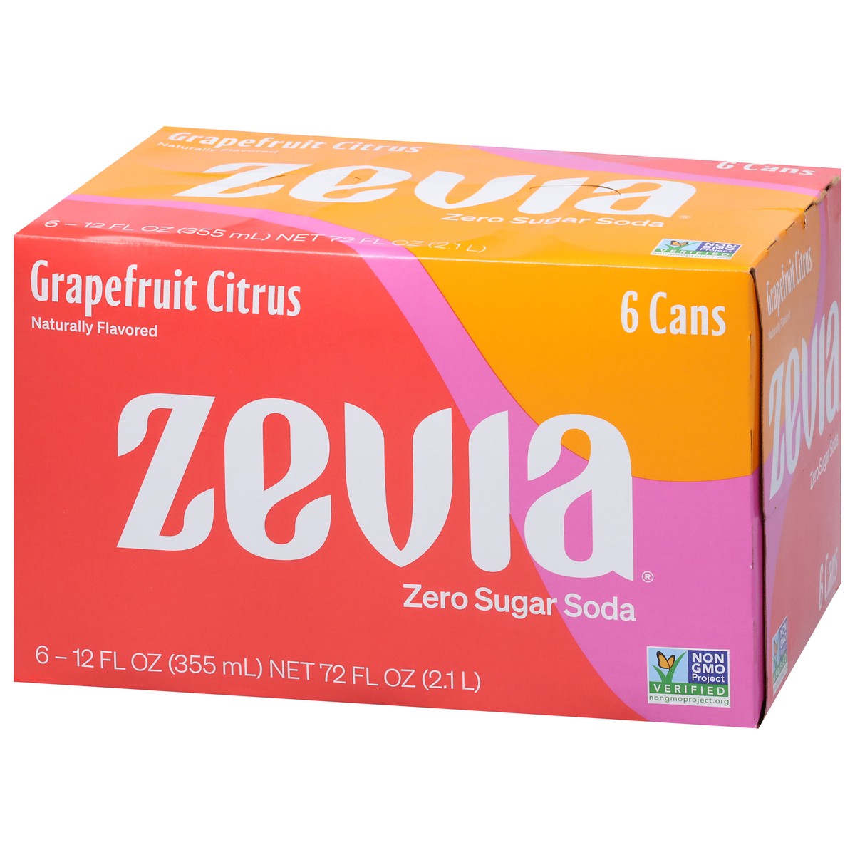 slide 3 of 9, Zevia Grapefruit Citrus Zero Calorie Soda, 72 fl oz