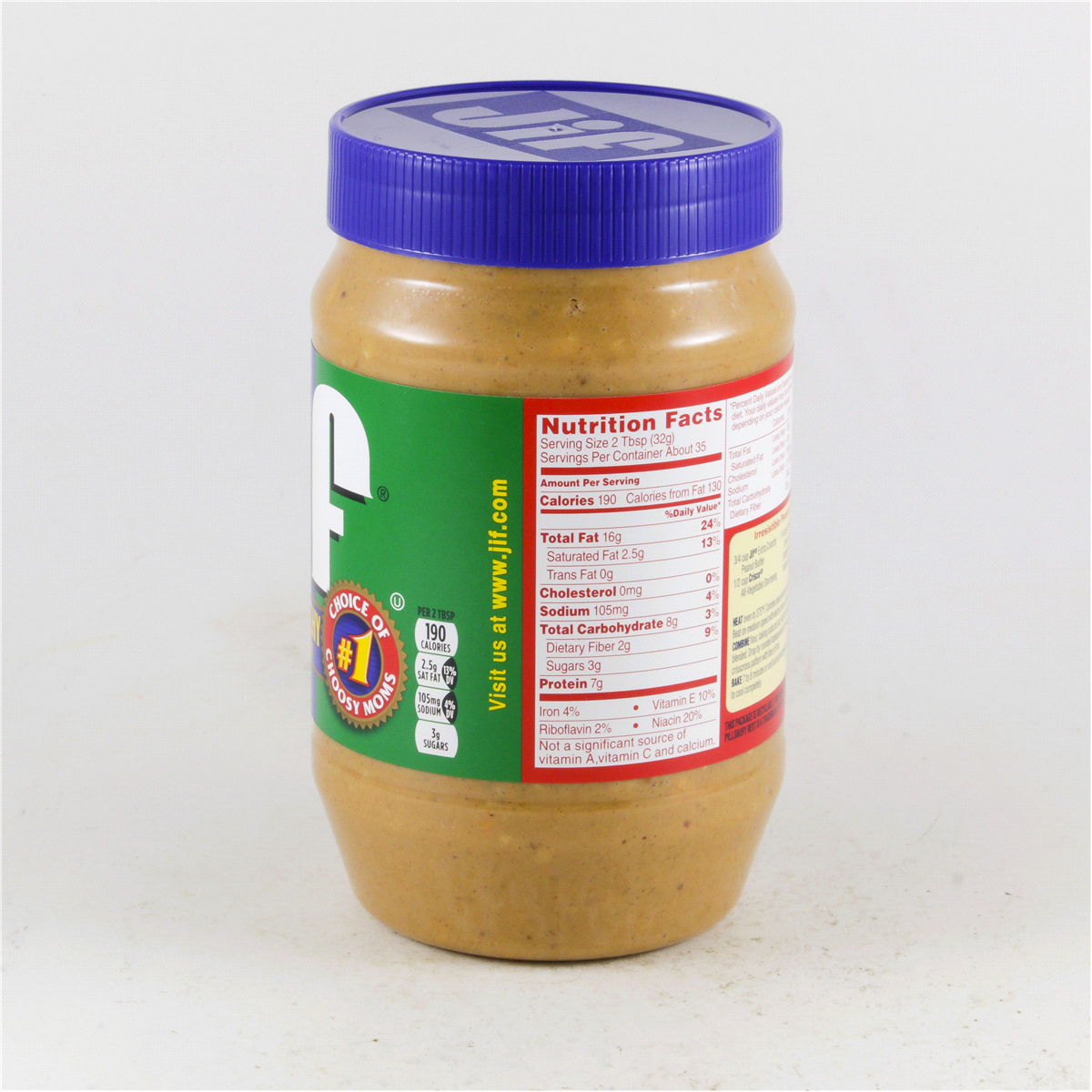 slide 3 of 4, Jif Extra Crunchy Peanut Butter, 40-Ounce Jar, 40 oz