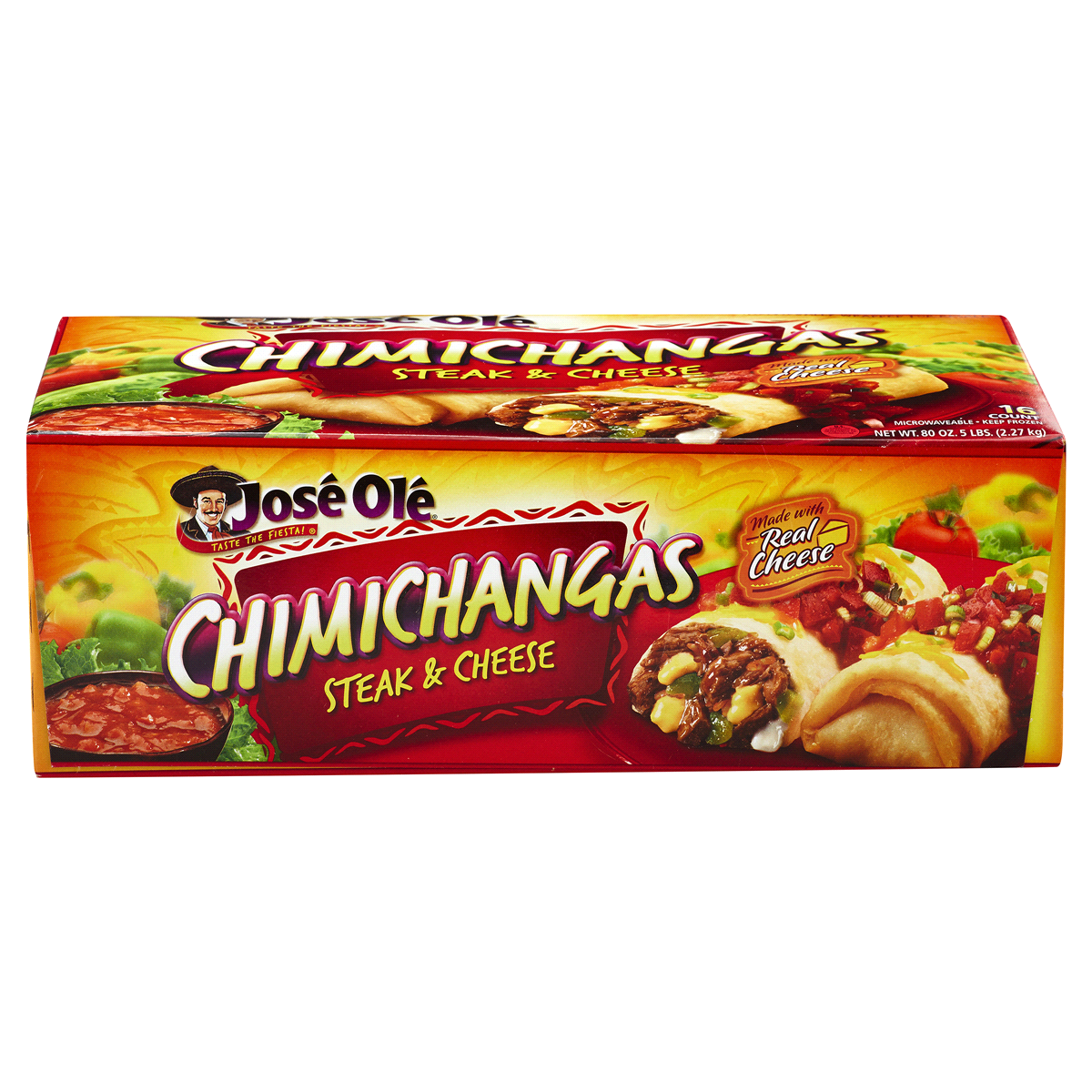 slide 8 of 8, José Olé Steak & Cheese Chimichangas, 16 ct