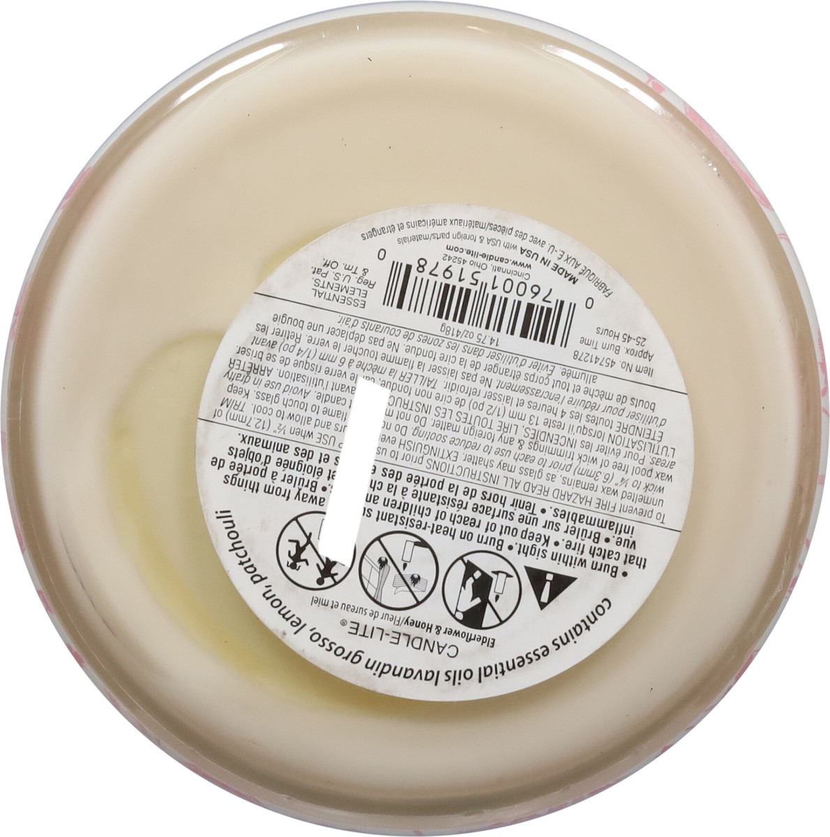 slide 8 of 9, Essential Elements 3 Wick Elderflower + Honey Candle 1 Each, 1 ct