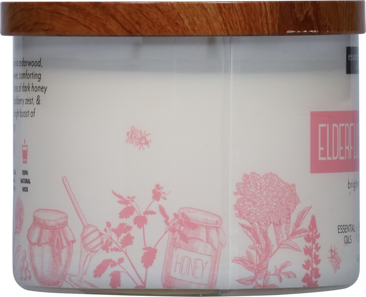 slide 3 of 9, Essential Elements 3 Wick Elderflower + Honey Candle 1 Each, 1 ct