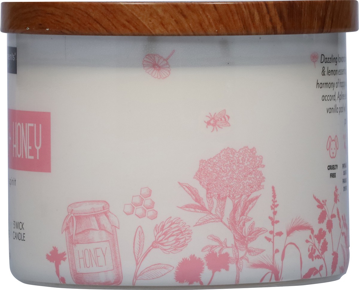 slide 5 of 9, Essential Elements 3 Wick Elderflower + Honey Candle 1 Each, 1 ct