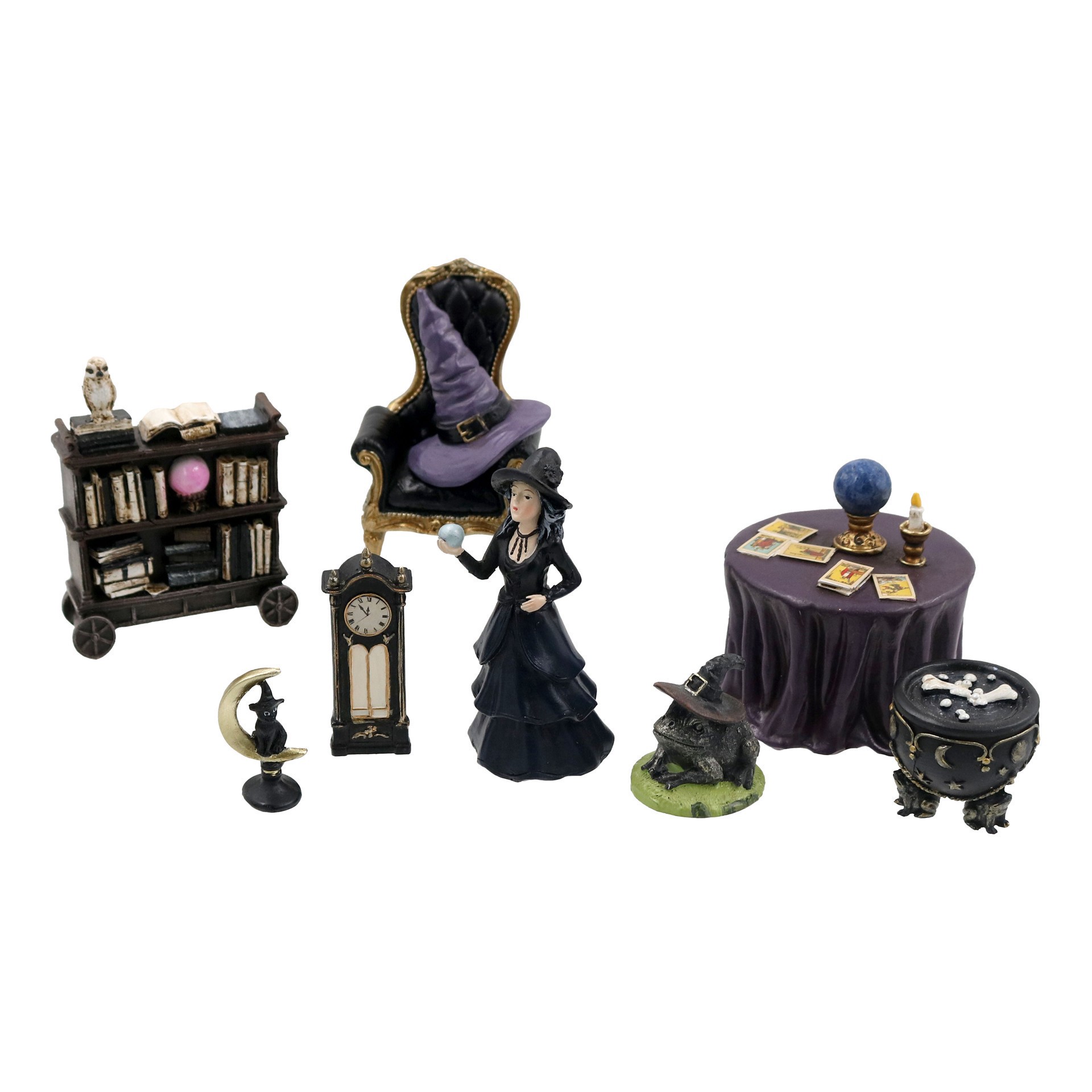 slide 2 of 4, Mini Witch With Orb By Ashland, 1.73 in x 3.49 in x 1.72 in