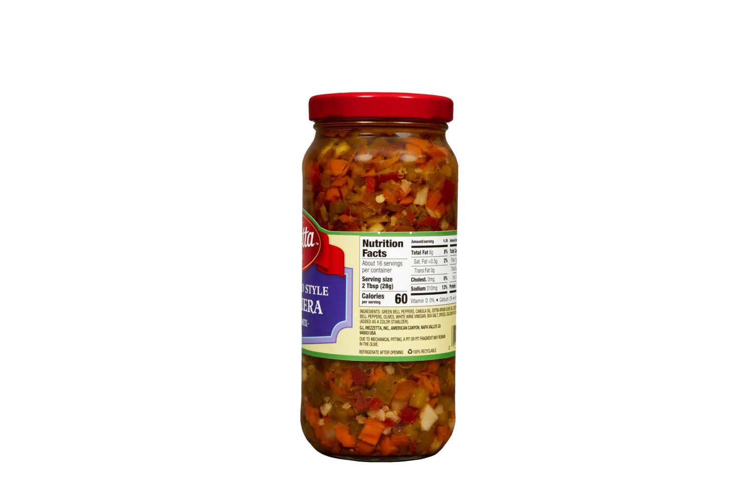 slide 3 of 3, Mezzetta Mild Chicago Style Giardiniera Sandwich Mix, 16 fl oz, 16 fl oz