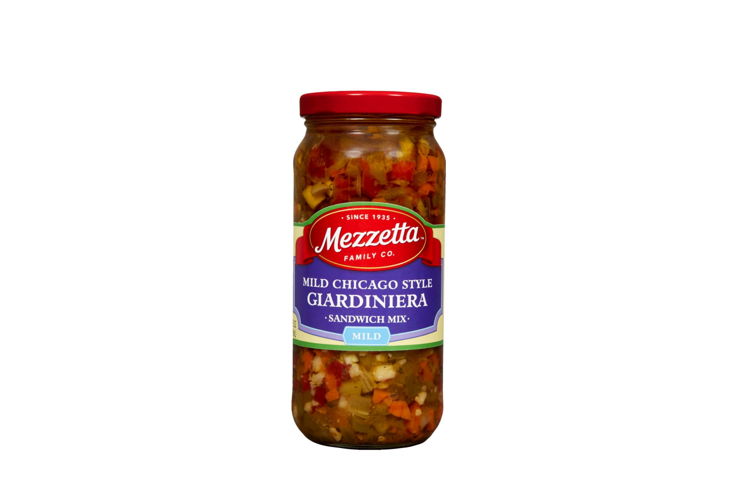 slide 1 of 3, Mezzetta Mild Chicago Style Giardiniera Sandwich Mix, 16 fl oz, 16 fl oz