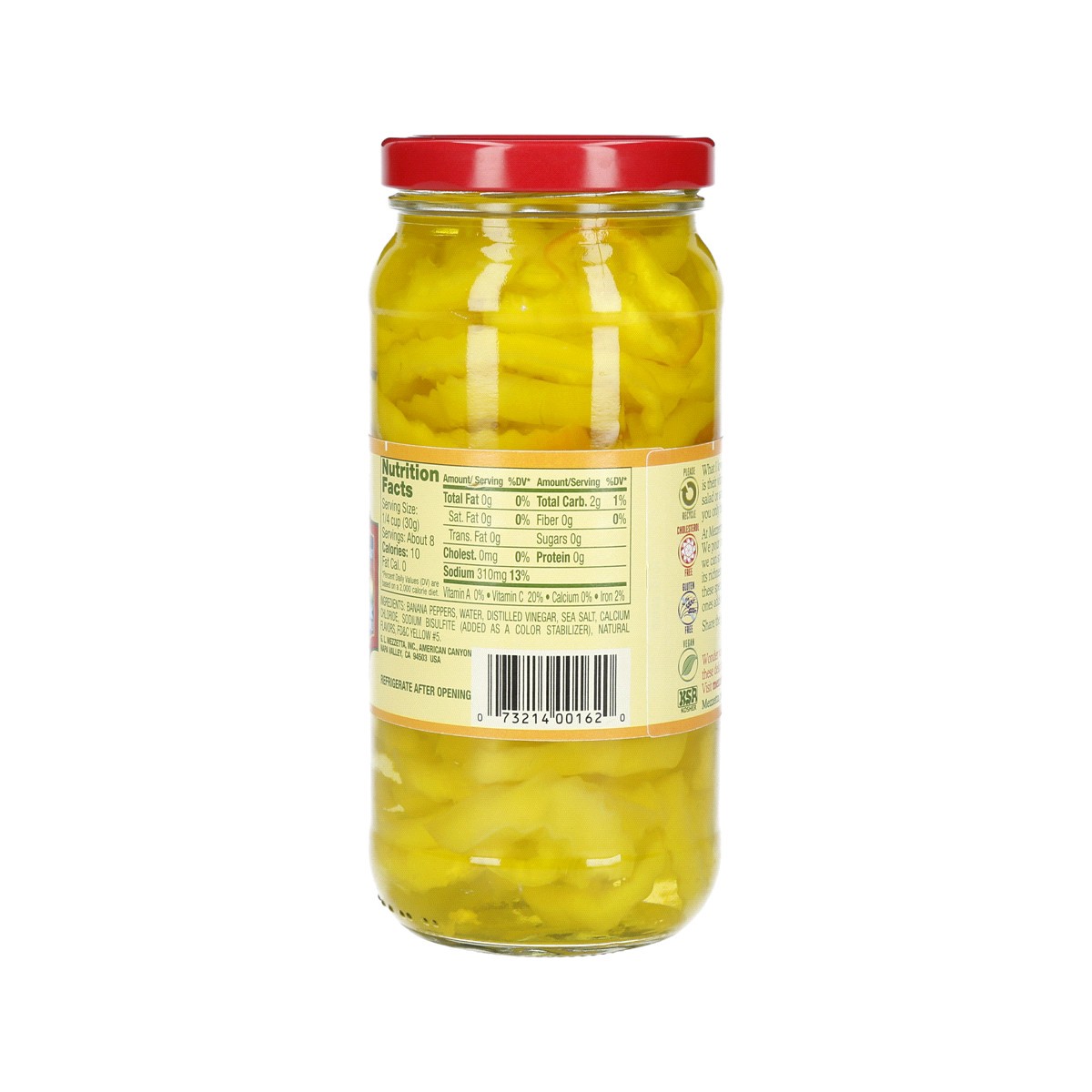 slide 2 of 2, Mezzetta Mild Banana Pepper Rings, 16 fl oz, 16 fl oz
