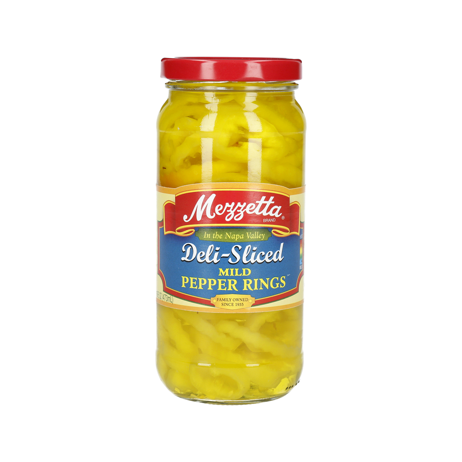 slide 1 of 2, Mezzetta Mild Banana Pepper Rings, 16 fl oz, 16 fl oz
