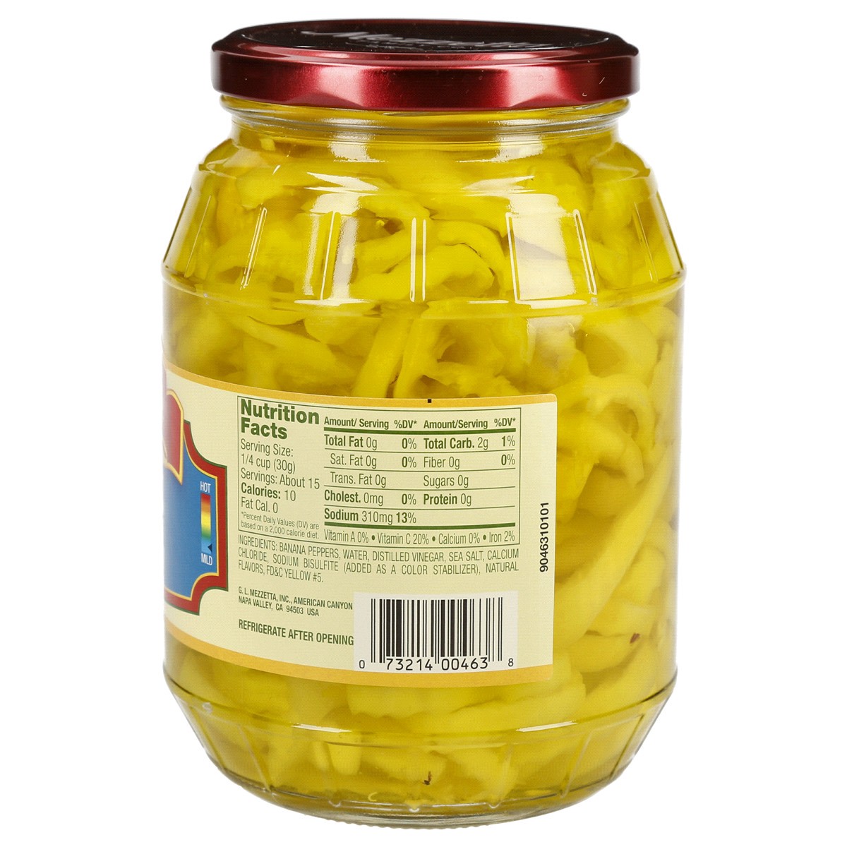 slide 2 of 2, Mezzetta Mild Banana Pepper Rings, 32 fl oz, 32 fl oz