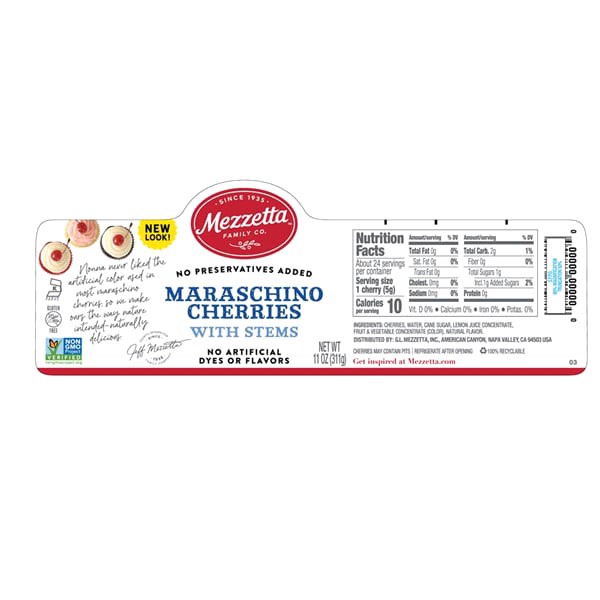 slide 4 of 5, Mezzettaetta Machino Cherries Without Stems, 11 oz