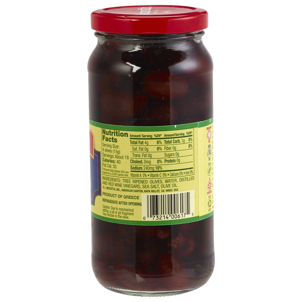 slide 2 of 2, Mezzetta Pitted Greek Kalamata Olives, 9.5 oz Dr. Wt., 9.5 oz