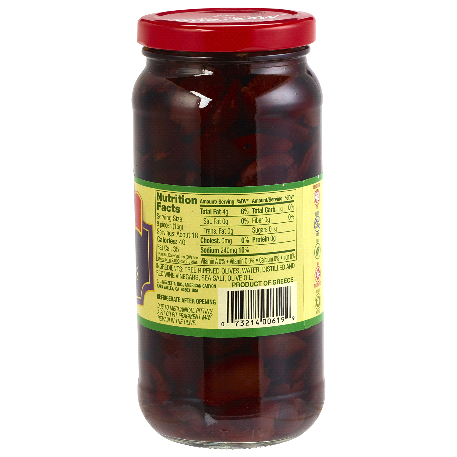 slide 2 of 2, Mezzetta Sliced Greek Kalamata Olives, 9.5 oz Dr. Wt., 9.5 oz