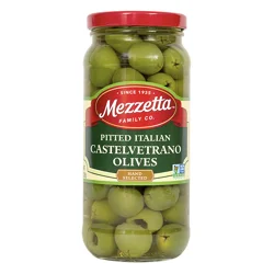 Mezzetta Pitted Italian Castelvetrano Olives, 8 oz Dr. Wt.