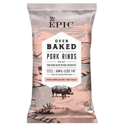 EPIC Pink Himalayan & Sea Salt Baked Pork Rinds, Keto Friendly, 2.5 oz