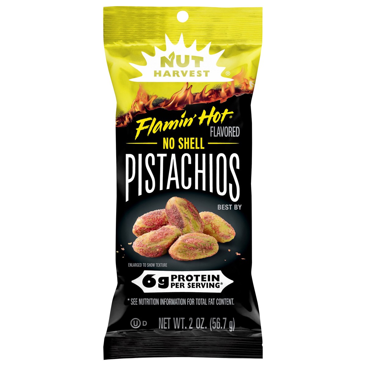 slide 8 of 8, Nut Harvest No Shell Pistachios Flamin' Hot Flavored 2 Oz, 2 oz
