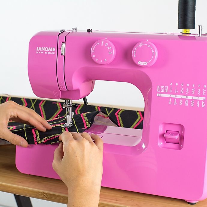 slide 4 of 6, Janome Easy-to-Use Mechanical Sewing Machine - Pink Sorbet, 1 ct