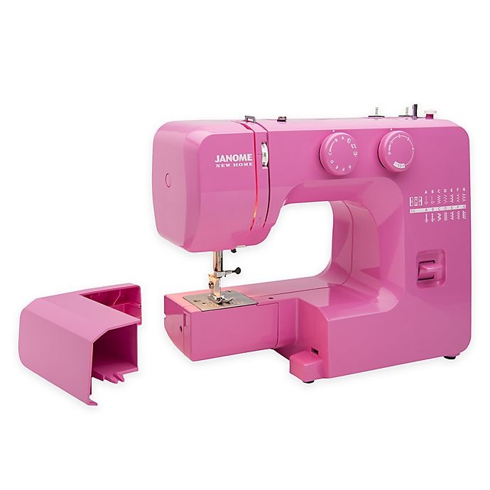 slide 1 of 6, Janome Easy-to-Use Mechanical Sewing Machine - Pink Sorbet, 1 ct