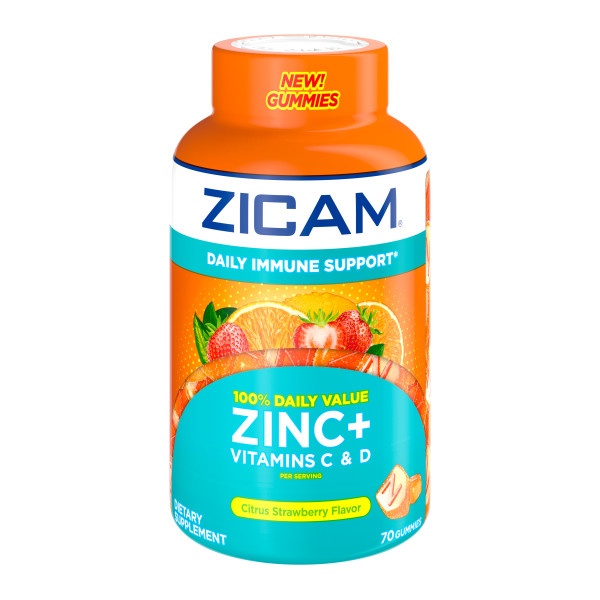 slide 1 of 1, Zicam Daily Immune Support Gum, 70 ct