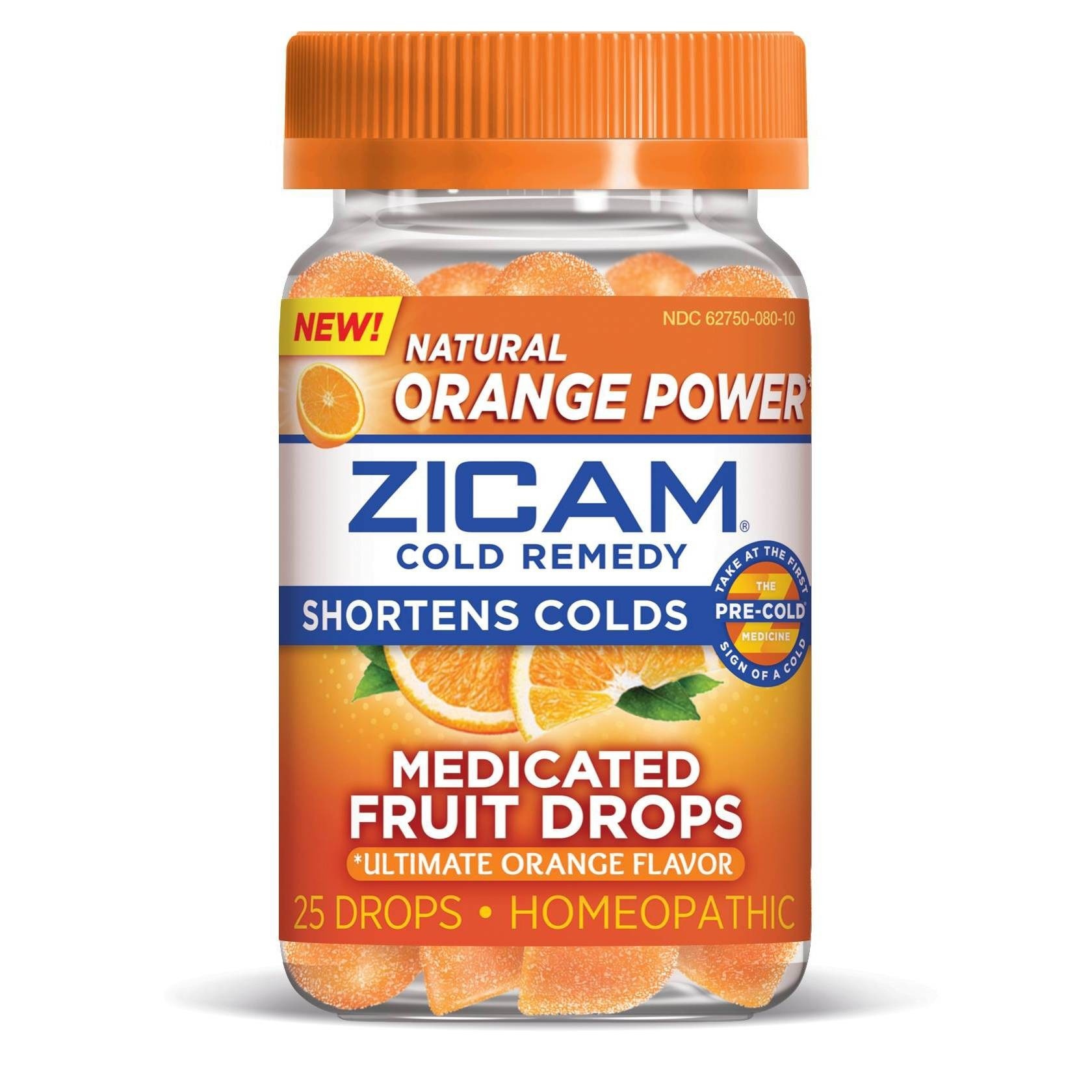 slide 1 of 3, Zicam Ultimate Orange Medicated Fruit Drops, 25 ct