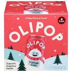 Olipop Vintage Cola Soda - 4 pack / 12 fl oz