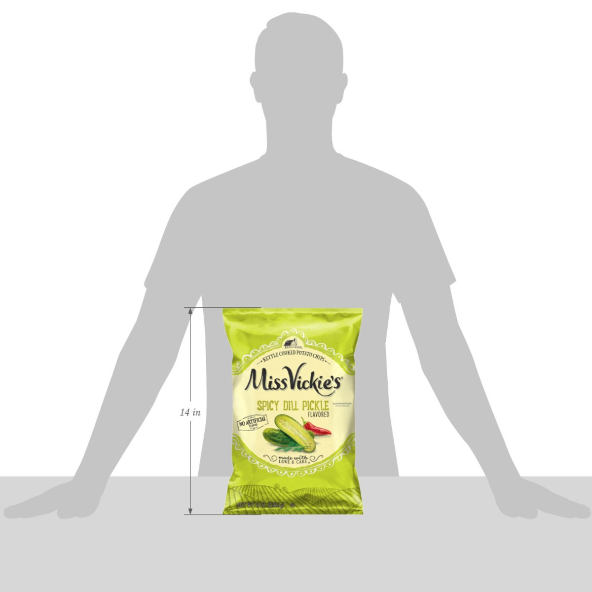 slide 9 of 9, Miss Vickie's Potato Chips Spicy Dill Pickle Flavored 8 Oz, 8 oz