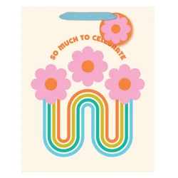 Design Design Celebrate Groovy Vibes Large Tote Bag