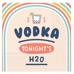 Design Design Vodka: Tonight's H2o Beverage Napkin