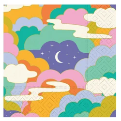 Design Design Cosmic Flower Moonscape Beverage Napkin