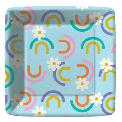 Design Design Groovy Vibes Floral Dessert Plate