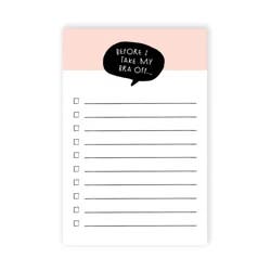 Design Design Bra Off Note Pad