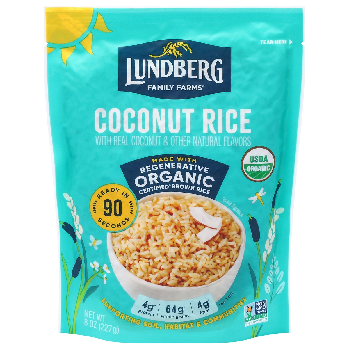 slide 1 of 9, Lundberg Family Farms Organic Coconut Rice - 8 oz, 8 oz