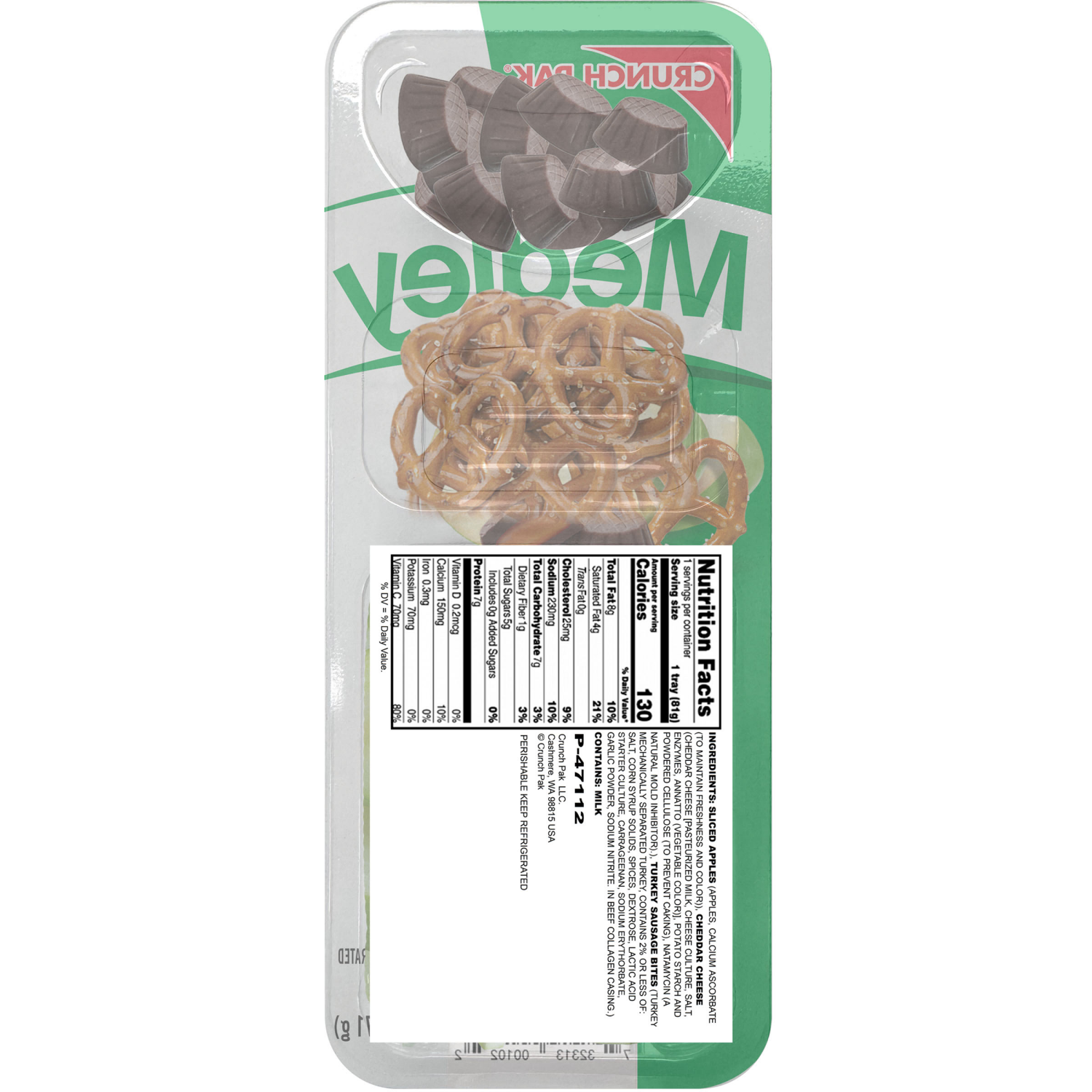 slide 2 of 2, Crunch Pak Medley With Sliced Sweet Apples Pretzels And Chocolate Caramel Bites 2.5oz - 2.5 Oz, 2.5 oz