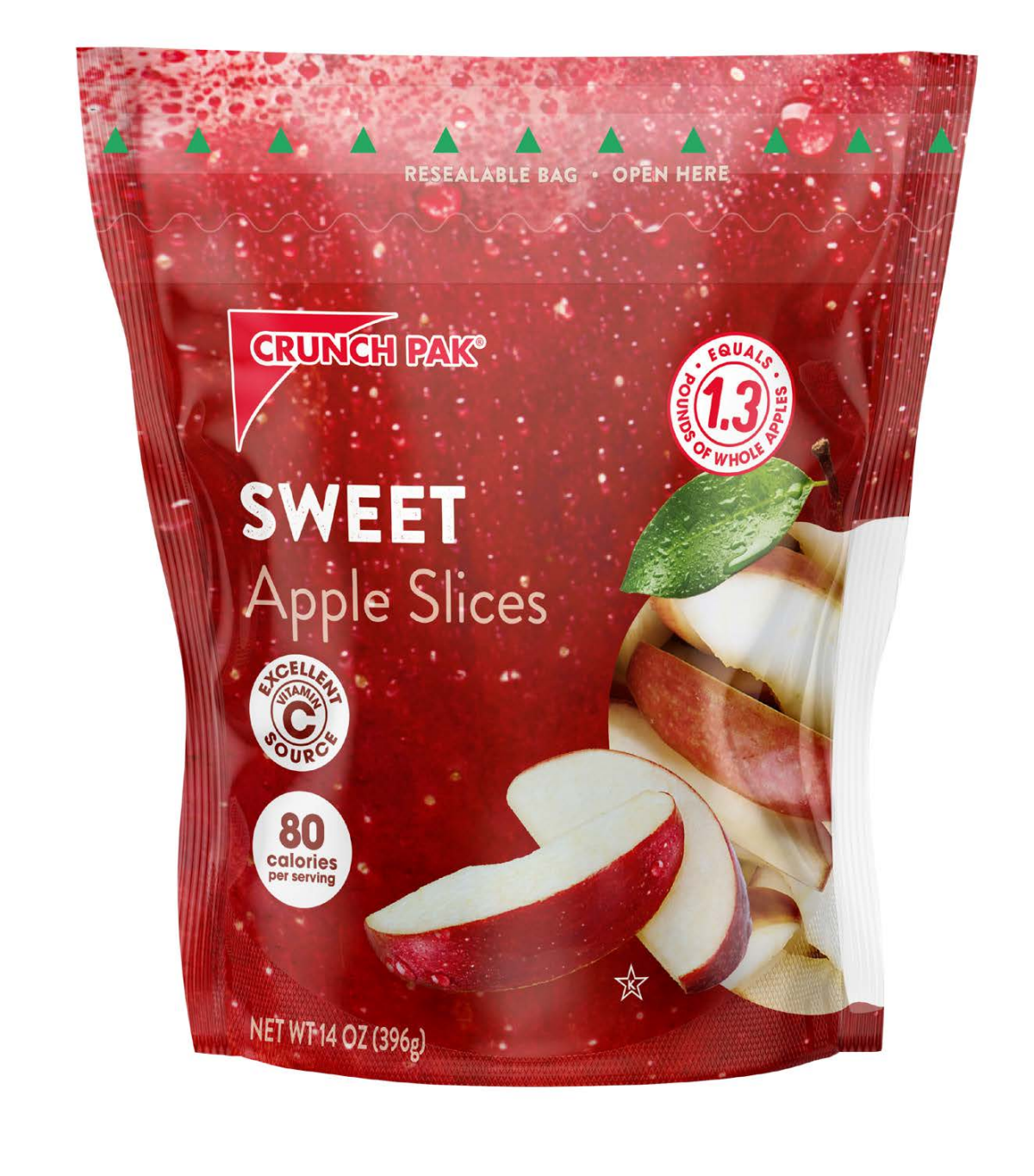 slide 1 of 5, Crunch Pak Sweet Apple Slices, 14 oz Bag, 14 oz