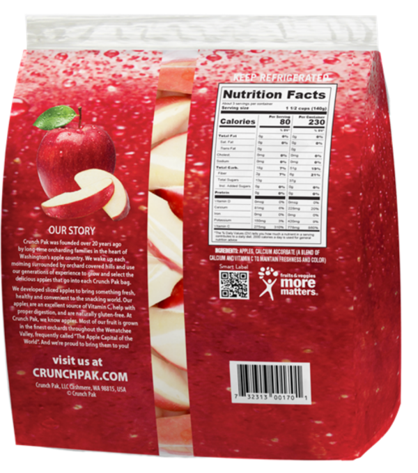 slide 4 of 5, Crunch Pak Sweet Apple Slices, 14 oz Bag, 14 oz