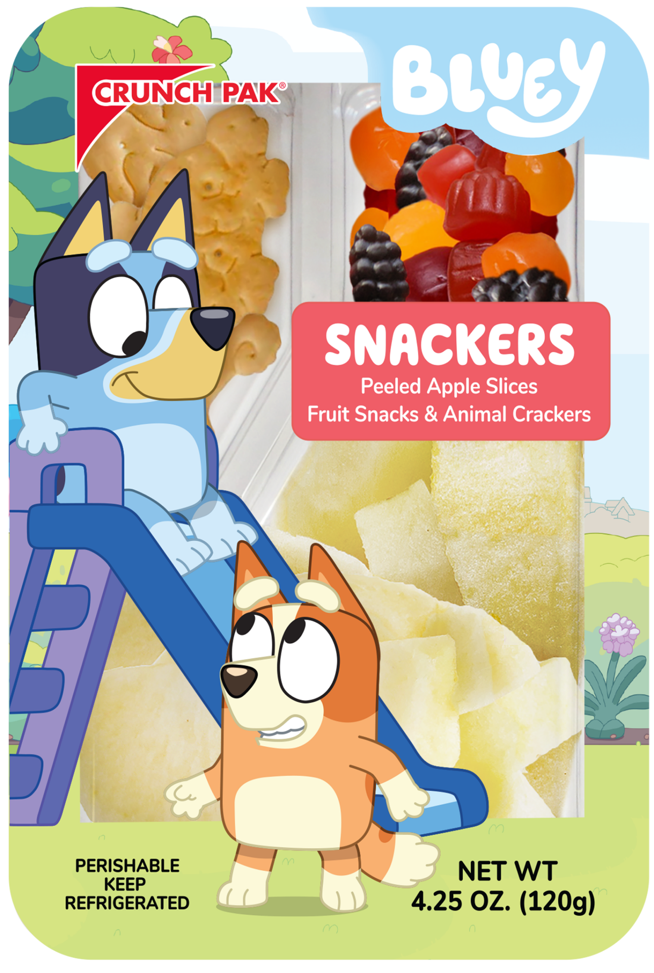 slide 1 of 1, Crunch Pak PLD ACFS Bluey Snacker 4.25oz, 4.25 oz