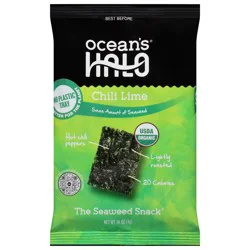 Ocean's Halo Chili Lime Seaweed Snack 0.14 oz