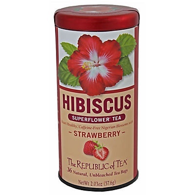 slide 1 of 1, The Republic of Tea Strawberry Hibiscus - 36 ct, 36 ct