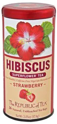 The Republic of Tea Strawberry Hibiscus - 36 ct