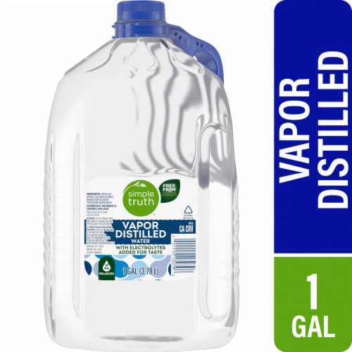 slide 1 of 5, Simple Truth Vapor Distilled Water - 1 gal, 1 gal