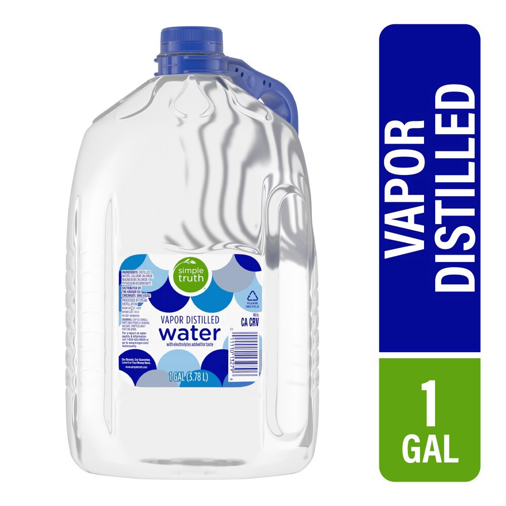 slide 1 of 1, Simple Truth Vapor Distilled Water - 1 gal, 1 gal