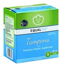 slide 1 of 1, Equaline Super Unscented Tampons, 36 ct